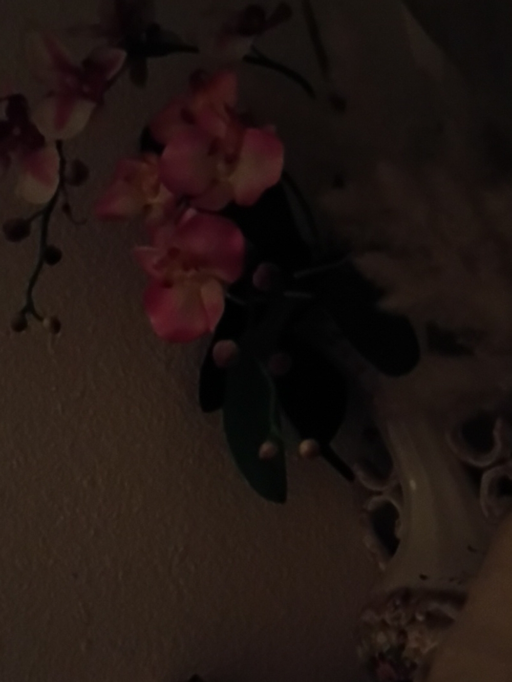 Pink Faux Orchid Stem Accent by